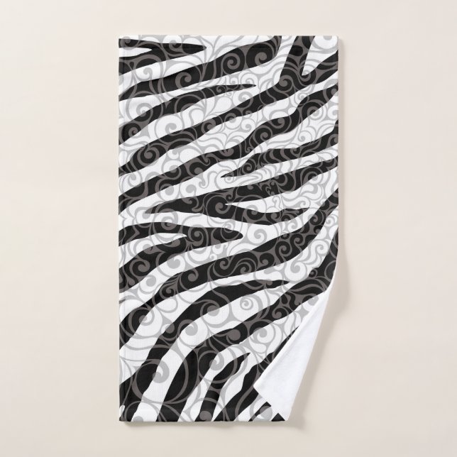 Swirly Zebra Design (Toalla de mano)