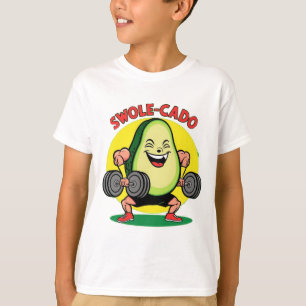 Swole-cado - Camiseta divertida de niños aguacate