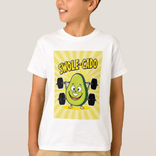 Swole-cado - Camiseta divertida de niños aguacate