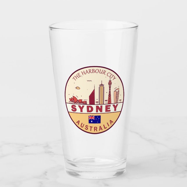 Sydney Australia City Skyline Emblem (Anverso)