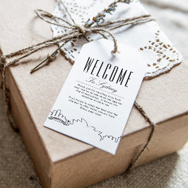 Sydney Falls Skyline | Etiquetas de regalo de mens