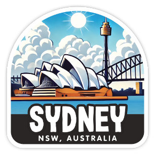 Sydney, Nueva Gales del Sur Pegatina de Australia