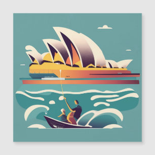 Sydney Opera House Australia pintura recuerdo