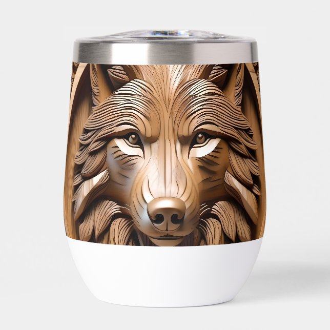 Sylvan Sentinel: La majestuosa impresión de lobo d (Frente)