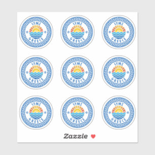 Symi Island, Grecia, Pegatina de paquetes múltiple