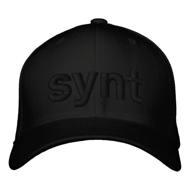 SYNT negro y hermoso gorro de béisbol (Anverso)