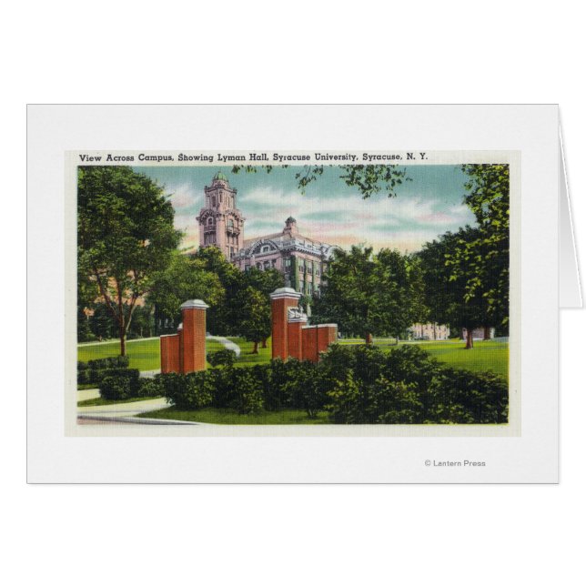 Syracuse U Campus View Show Lyman Hall (Anverso (Horizontal))