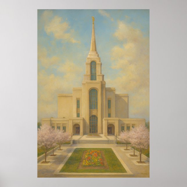 Syracuse Utah Temple Painting™ LDS Poster de arte  (Frente)
