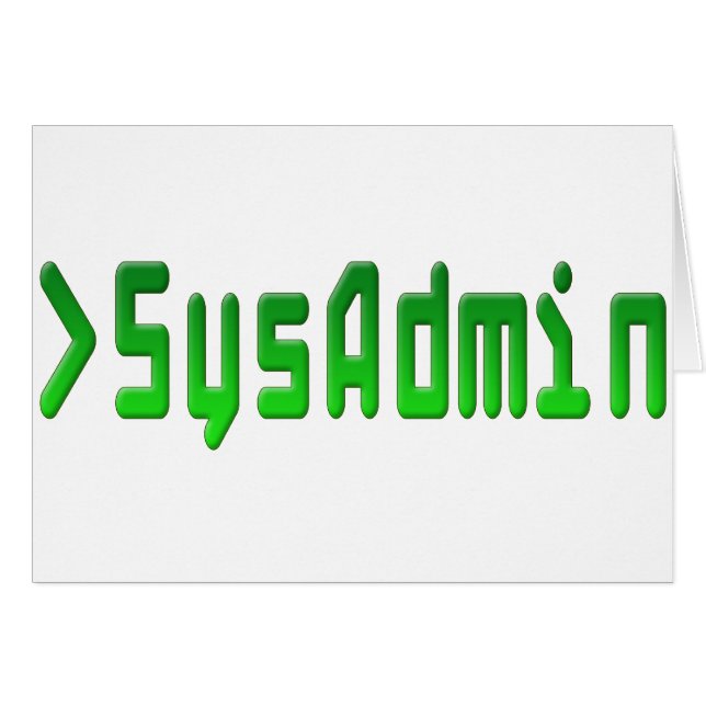 SysAdmin (Anverso (Horizontal))