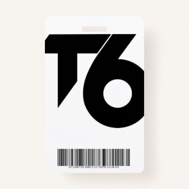 (T6) Dante Niehoff Vlogs Tarjeta de identificación (Reverso)