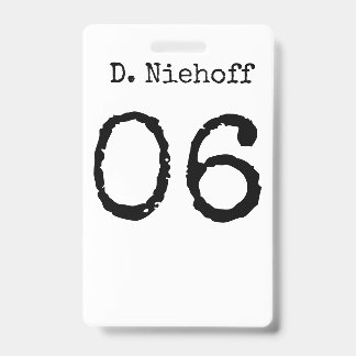 (T6) Tarjeta de identificación de Vlogs de Dante N