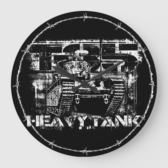 T-35 Reloj de pared redondo (grande) (Anverso)