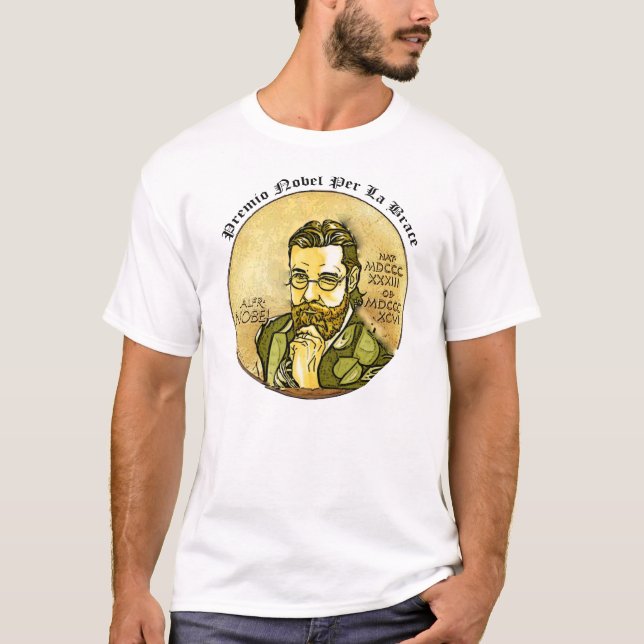 T- Camisa Nobel por apoyo del La (Anverso)