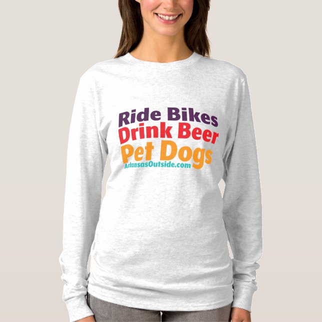 T de manga larga para mujeres - Camiseta de bicis- (Anverso)