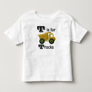 T es para camisetas de niños de los camiones
