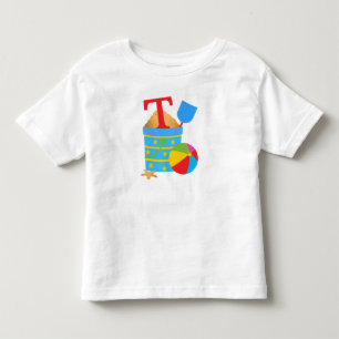 T inicial - Camiseta Toddler Fine Jersey