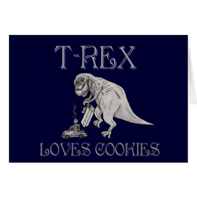 T-Rex ama las galletas (Anverso (Horizontal))