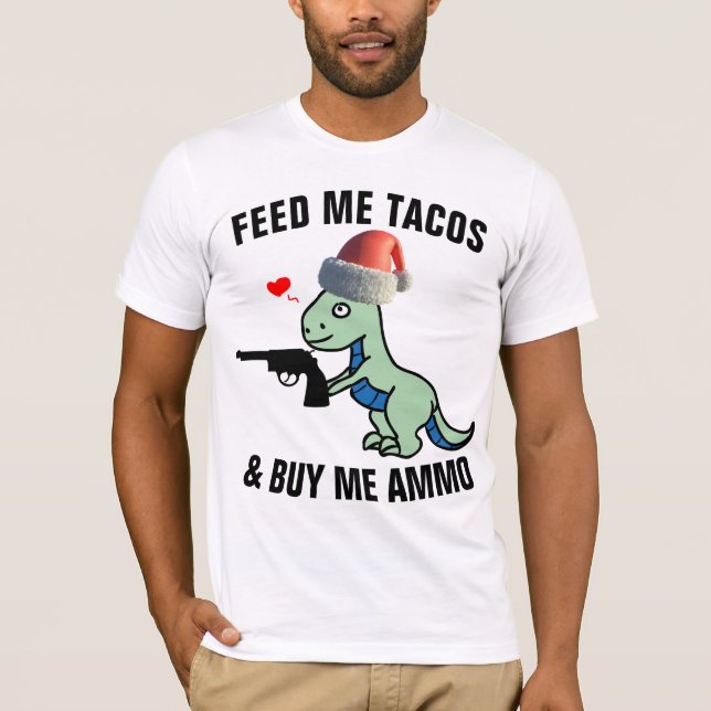 T-REX CON CAMISETAS DE NAVIDADES DIVERTIDOS DE LA  (Anverso)