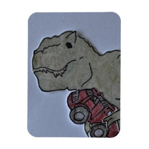 T Rex con un imán de la flexión del camión