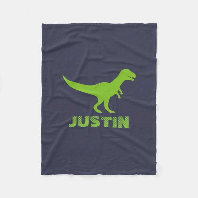 T rex dinosaur manta de pulga personalizada para n (Anverso)