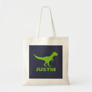 T Rex dinosaurio tote bolsa personalizada para niñ
