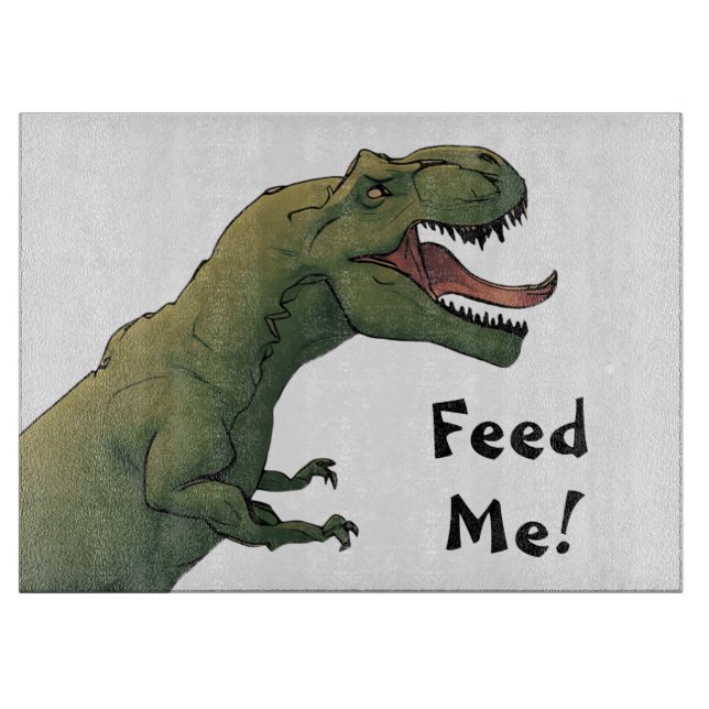 ¡T-Rex Feed Me! Tabla de tiranosaurios de dinosaur (Anverso)