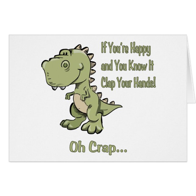 T-Rex feliz (Anverso (Horizontal))