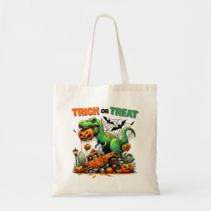 T-Rex Halloween: truco de aventura o bolsa de trat