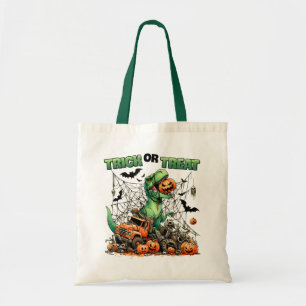 T-Rex Halloween: truco de aventura o bolsa de trat