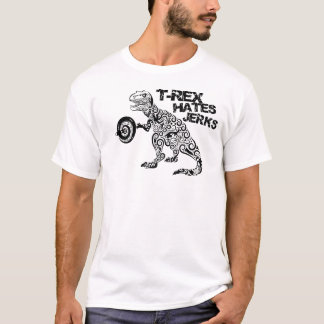 "T-Rex odia camiseta de la aptitud de los tirones"
