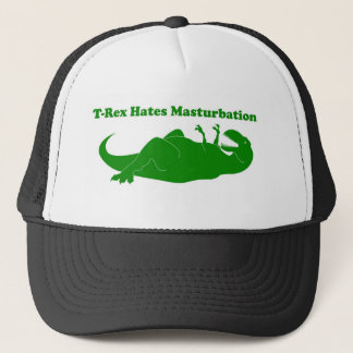 T-rex odia el gorra del camionero del Masturbation