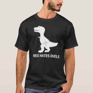 T-Rex odia la camiseta de la oscuridad de los