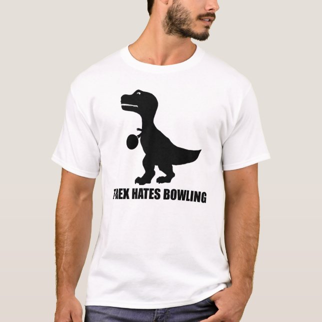 T-Rex odia la camiseta que rueda (Anverso)