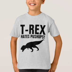 ¡T-REX ODIA LOS EMPUJADORES! Camisetas divertidas