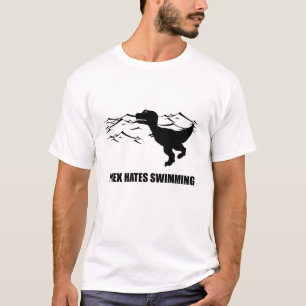 T-Rex odia nadar la camiseta