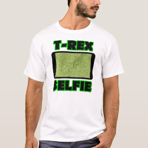 T-Rex Selfie Brazos cortos Camiseta de dinosaurio 