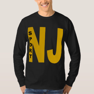 T-shirt básico negro NEW JERSEY DEPORTE
