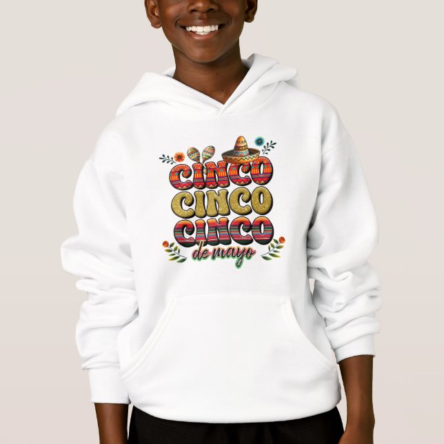 T-Shirt-Cinco De Mayo Hoodie (Anverso)