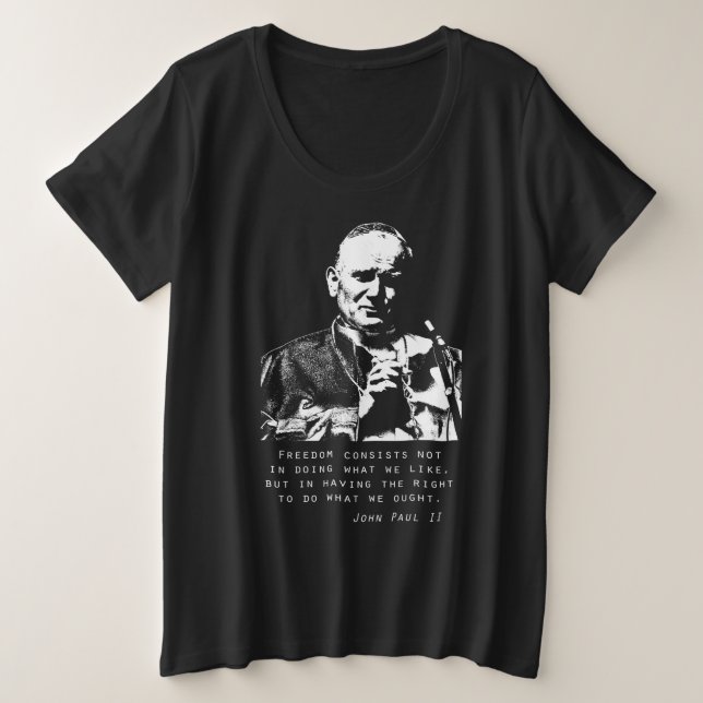 T-Shirt de San Juan Pablo II (Anverso del diseño)