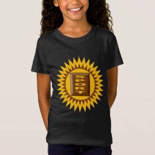 T-shirt Jersey fina negra muchachas SOL CHOCOLATE