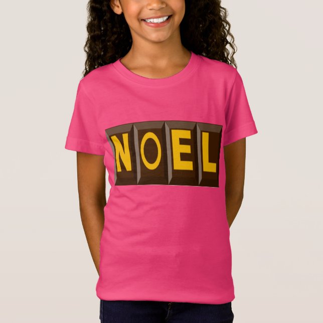 T-shirt Jersey final rosado Diseño NOEL CHOCOLAT (Anverso)