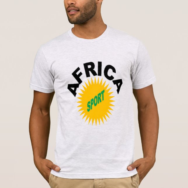 T-shirt jersey gris cendré homme  AFRICA  SPORT (Anverso)