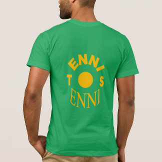 T-shirt jersey vert gazon dos homme  DESIGN TENNIS
