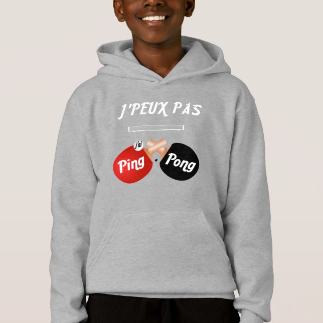 T-shirt  J'peux pas j'ai ping-pong (Anverso)