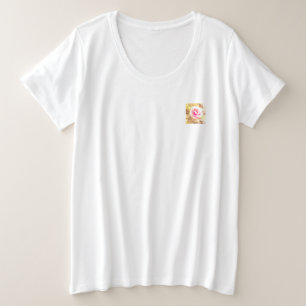T-Shirt más mujeres tamaño diseño de estilo ecológ