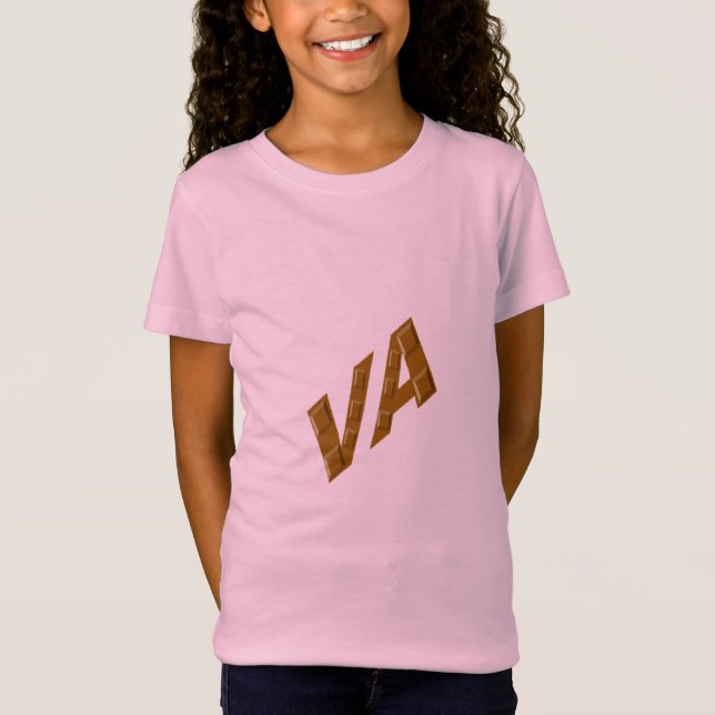 T-shirt rose jersey fin filles  CHOCOLAT  VIRGINIA (Anverso)