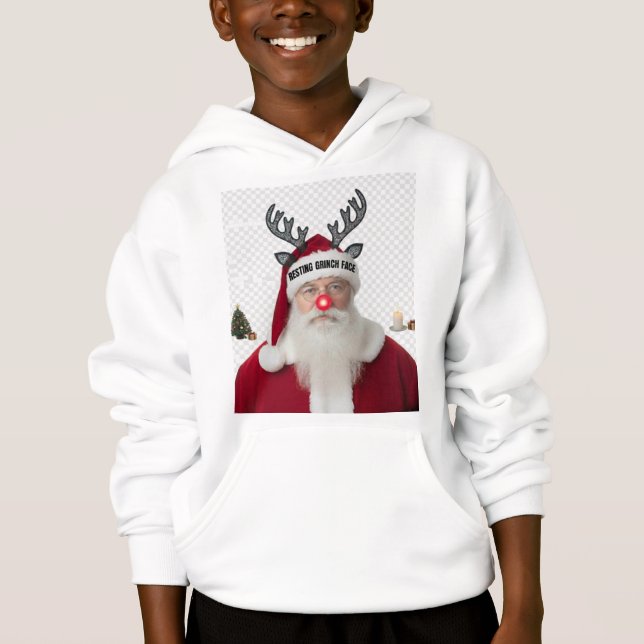 T-ShirtResting Grinch Face Santa Claus T-Shirt | F (Anverso)