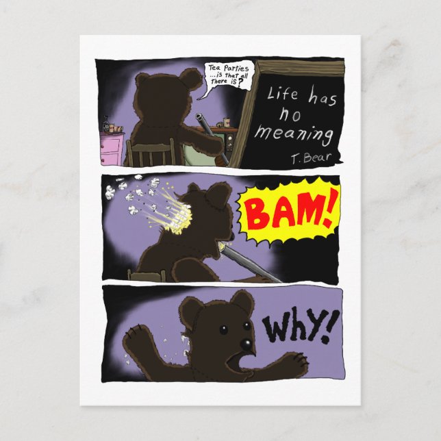 T. Tarjeta postal para el suicidio del oso (Anverso)