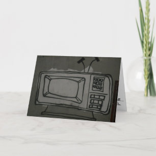 "T.V. Tarjeta de cumpleaños del graffiti