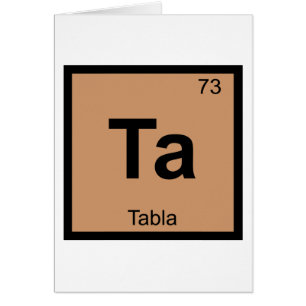 Ta - Tabla Música Química Símbolo de la Tabla Peri